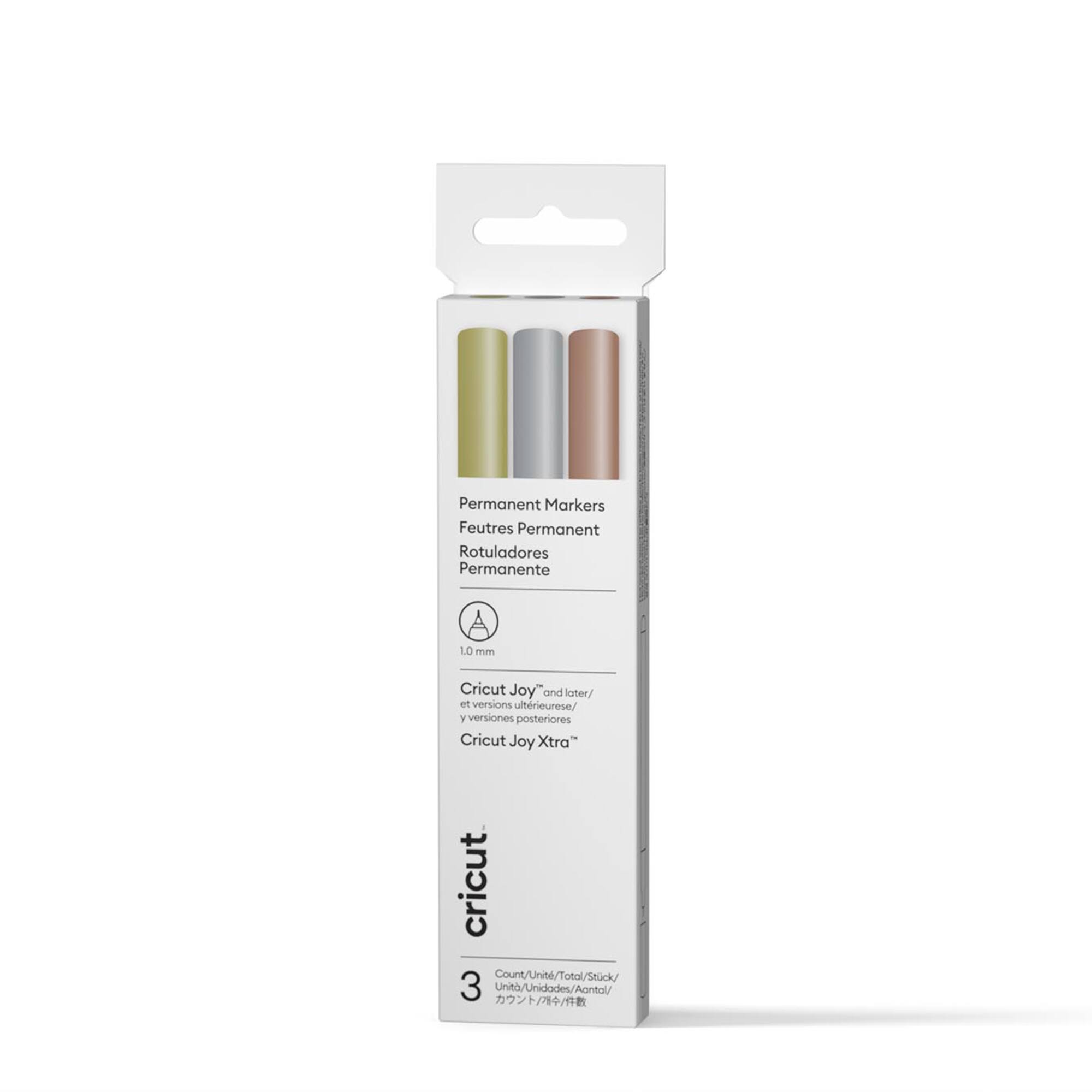 Cricut Joy™ 1.0mm Permanent Metallic Markers, 3ct.